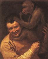 Carracci, Annibale - A Man with a Monkey